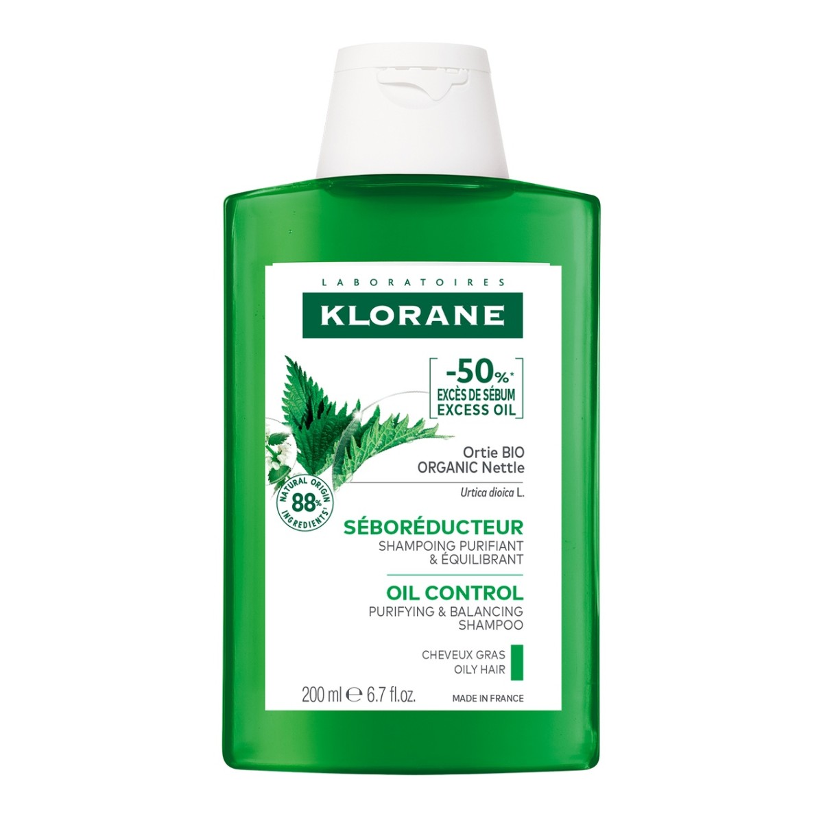 Klorane Крапива, шампунь для волос 200 мл