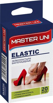 Master uni Elastic Пластырь бактерицидный на тканевой основе 2 размера 20 шт