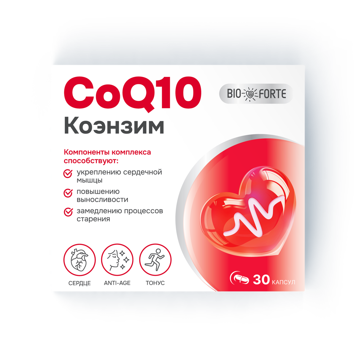 Коэнзим Q10 BioForte, капсулы, 30 шт.