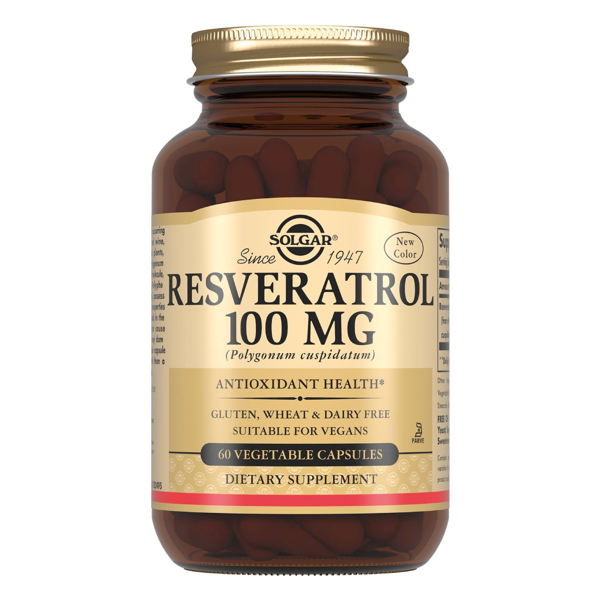 

Солгар Ресвератрол, капсулы 100 мг, 60 шт.