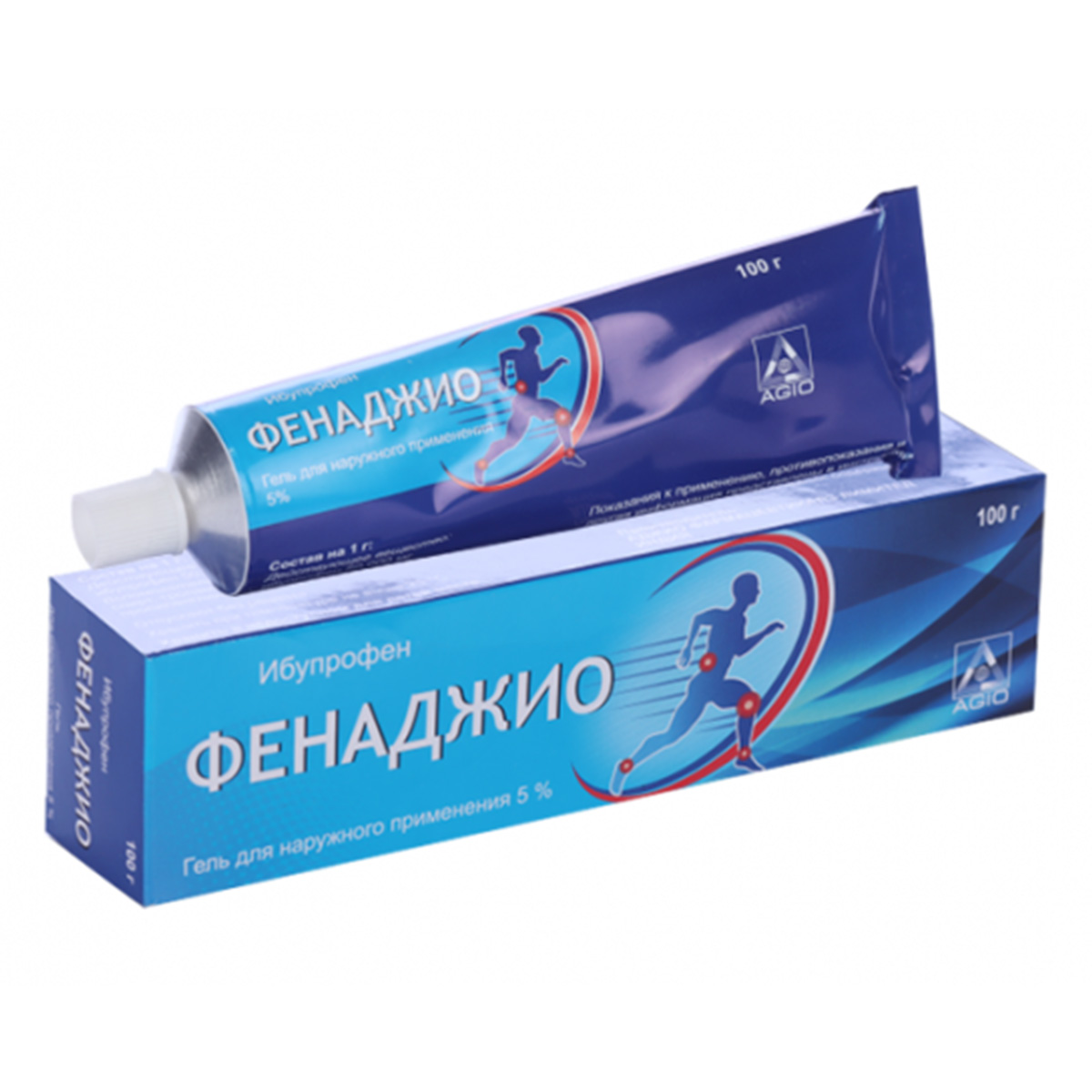 

Фенаджио, гель для наружного применения 5%, 100 г