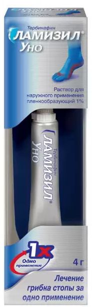 

Ламизил Уно, раствор 1%, 4 г