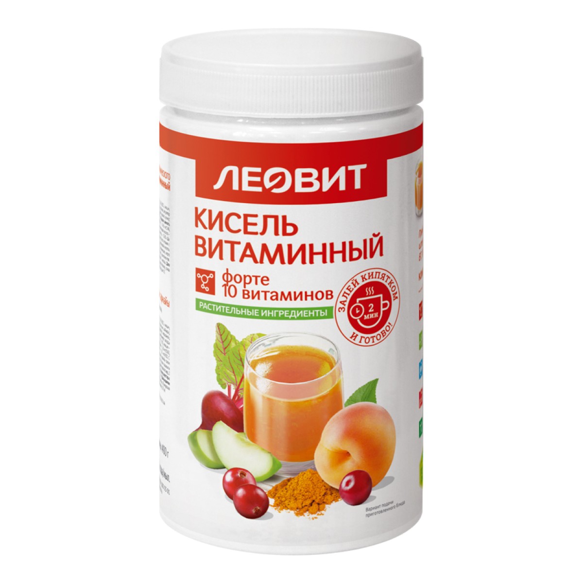 Леовит Кисель Витаминный Форте, банка 400 г