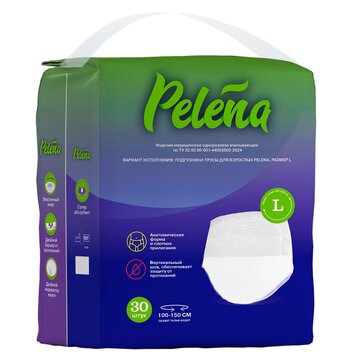 Pelena Подгузники-трусы для взрослых р.L 30 шт