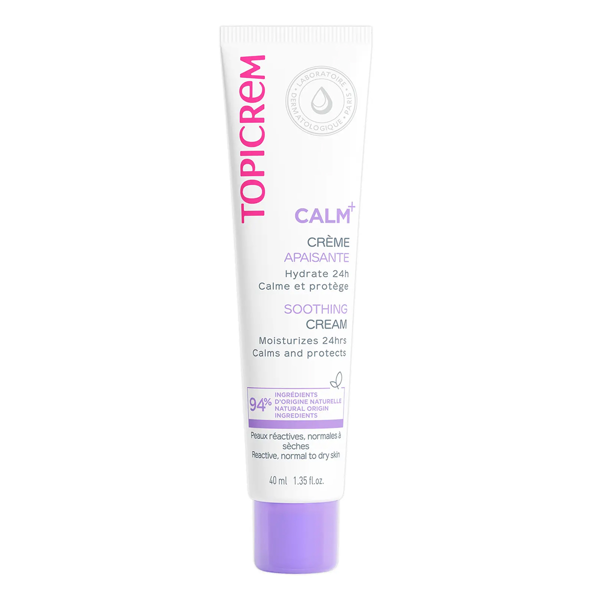 Topicrem Calm+, крем для лица легкий успокаивающий, 40 мл