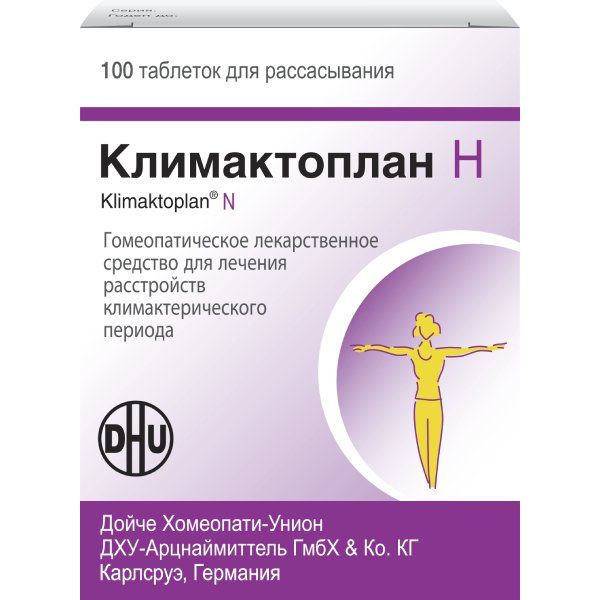 Климактоплан Н, таблетки для рассасывания, 100 шт.