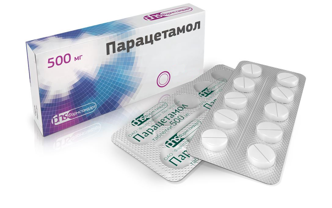 Парацетамол, таблетки 500 мг (Фармстандарт), 30 шт.