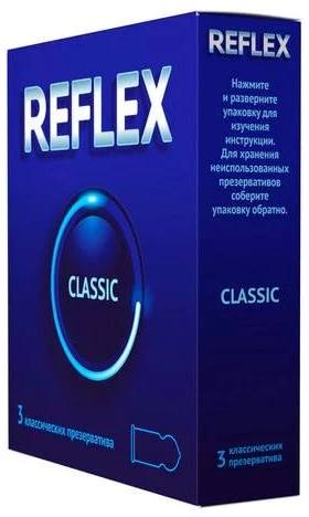 Reflex Classic презервативы в смазке х3 презерватив торекс ребристые 12