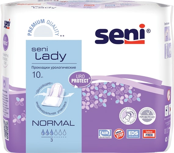 Seni Lady Normal, прокладки урологические, 10 шт.