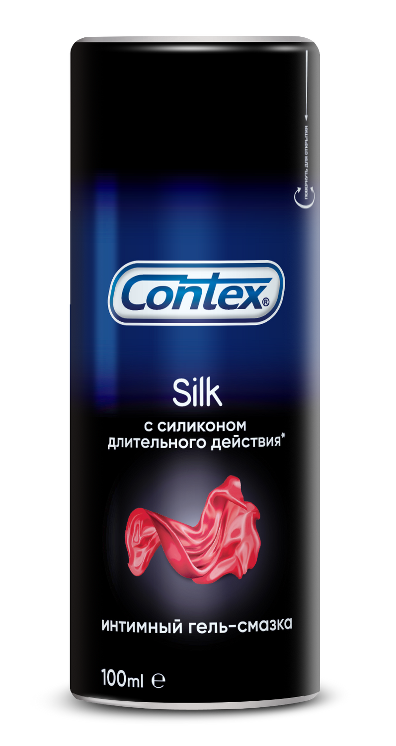 Contex, силиконовая гель-смазка Silk, 100 мл contex гель смазка green с антиоксидантами 30 мл