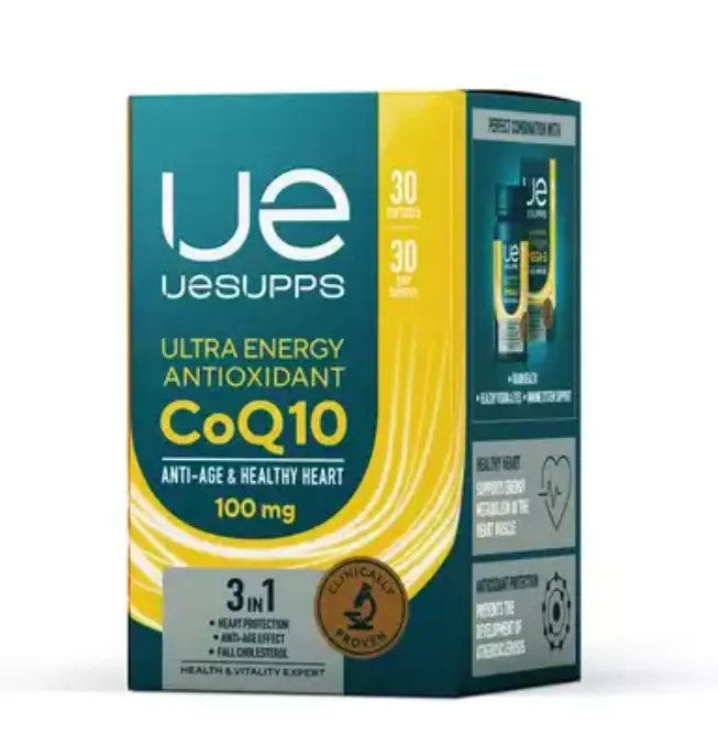 UESUPPS/УЕСАППС Ultra Energy Антиоксидант Коэнзим Q10 капсулы 100 мг №30
