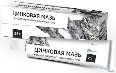 Цинковая мазь 10% (Усолье-Сибирский ХФЗ), 25 г