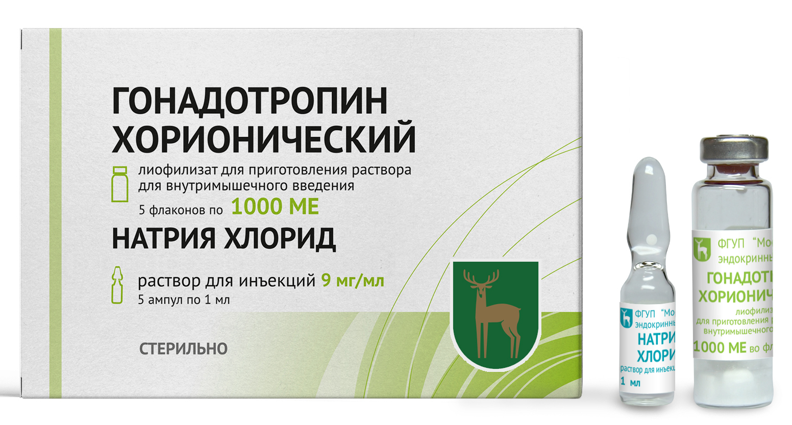 Гонадотропин хорионический лиофилизат д/приг р-ра в/м введ. 1000 МЕ фл.  (+р-ль NaCl), 5 шт. купить по цене 2 475 руб. в Москве, инструкция, отзывы  в интернет-аптеке Polza.ru