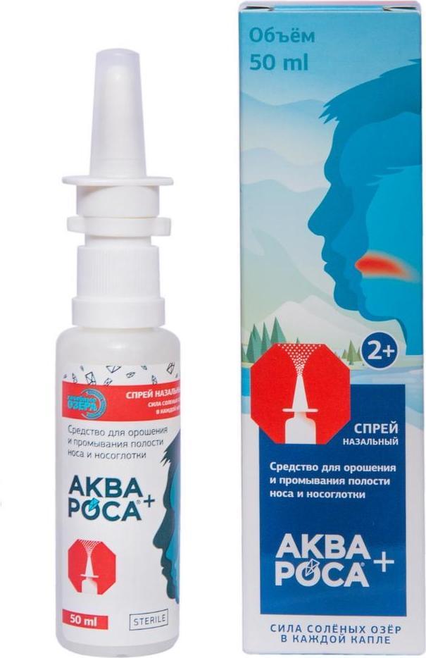 

АкваРоса Плюс, спрей назальный 2%, 50 мл