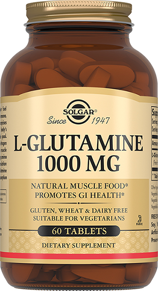 Солгар L-глутамин, таблетки 1000 мг, 60 шт. добавка nature s bounty l лизин 1000 мг таблетки 1555 мг 60 шт