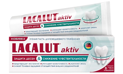 

Лакалют Актив защита десен и снижение чувствительности, зубная паста, 50 мл