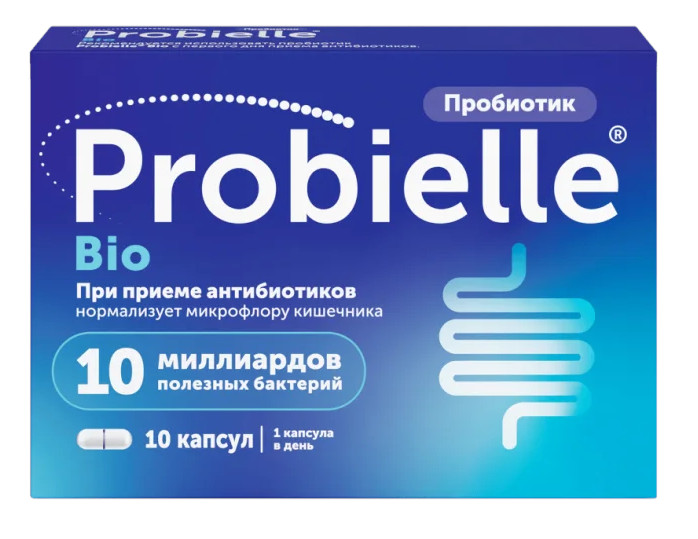 Пробиэль Био, капсулы 325 мг, 10 шт. пробиэль проэнзим капсулы 10