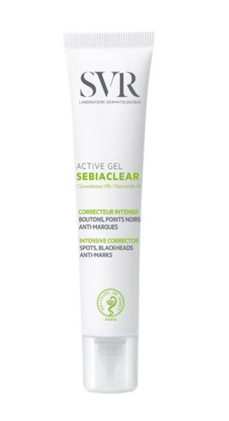 SVR Sebiaclear Active гель против черных точек и следов от прыщей косметический гель 40 мл №1