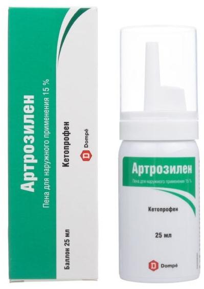 

Артрозилен, пена 15%, 25 мл