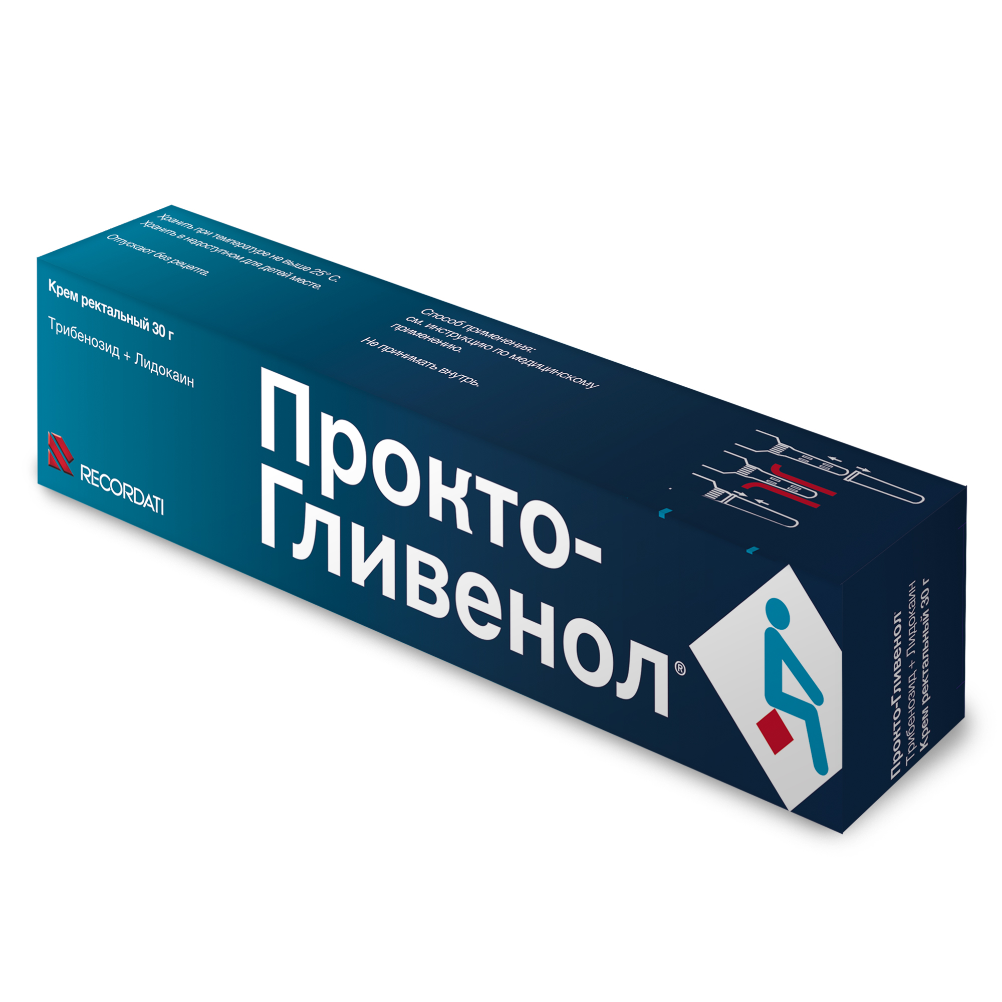 Прокто-гливенол, крем ректальный 30 г