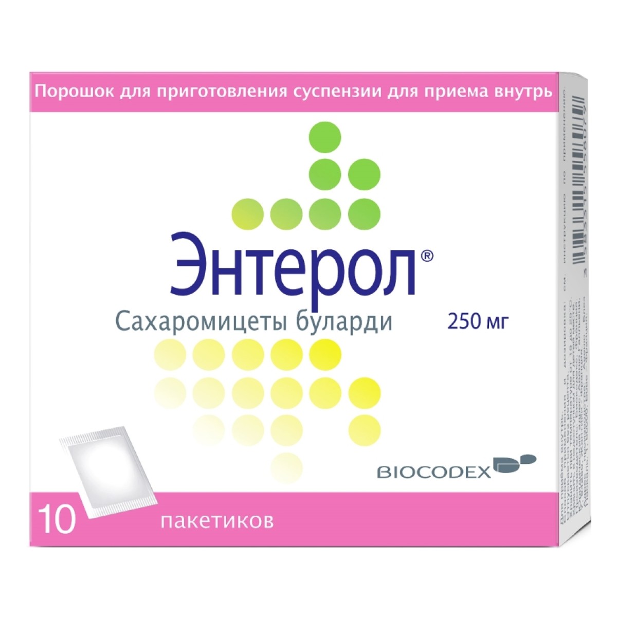 

Энтерол, порошок 250 мг, 10 пакетиков