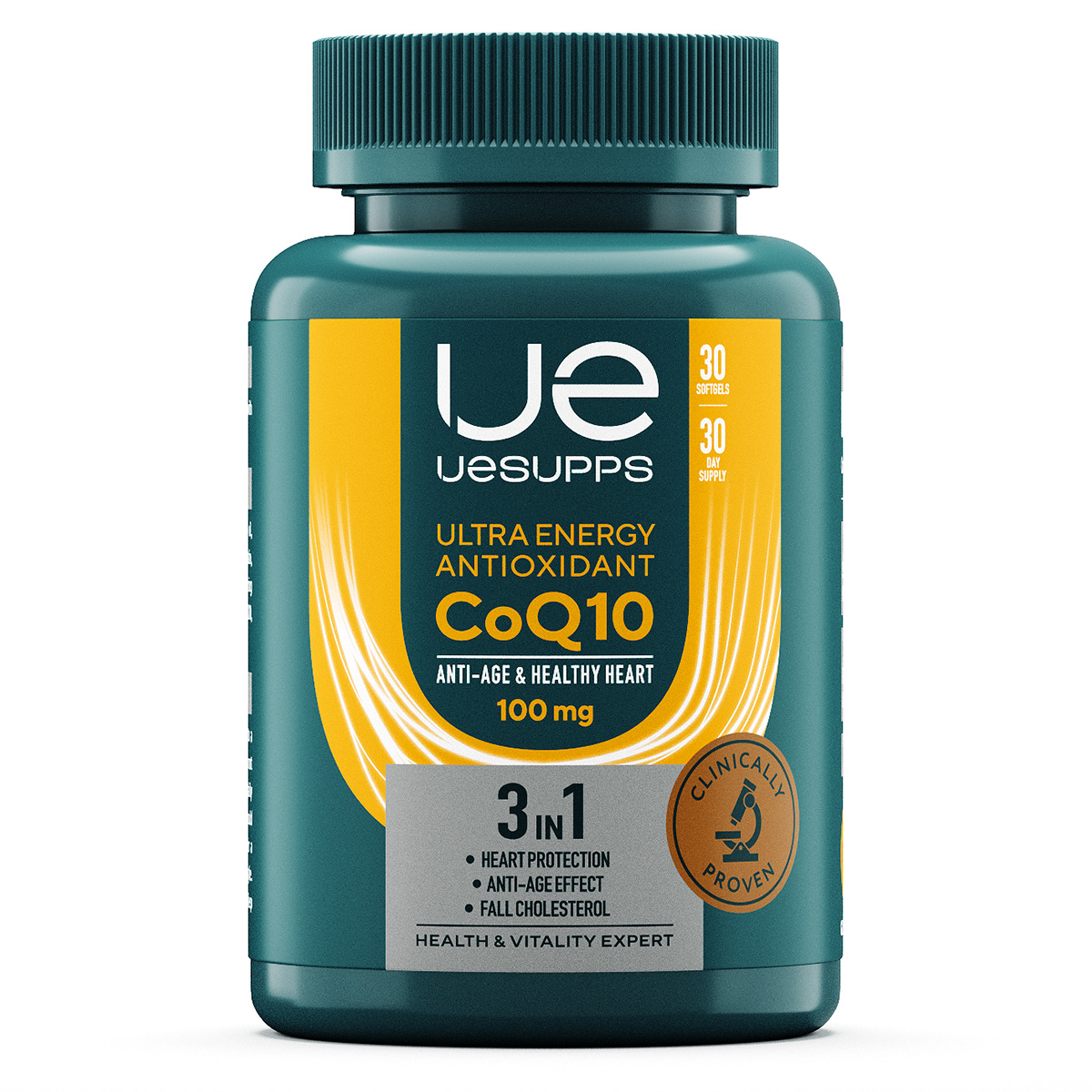 

UESUPPS Ультра Энерджи Антиоксидант Коэнзим Q10, капсулы
