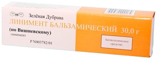 Линимент бальзамический по Вишневскому (Зеленая Дубрава), 30 г стрептоцид линимент 5% 30 г