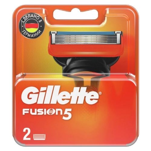 

Gillette Fusion, сменные кассеты, 2 шт.