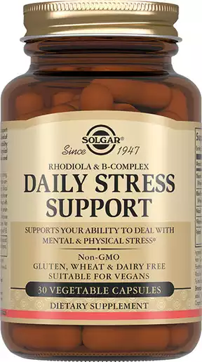 Солгар Дневной стресс-контроль, капсулы, 30 шт. solgar высокоэффективный комплекс витаминов группы в