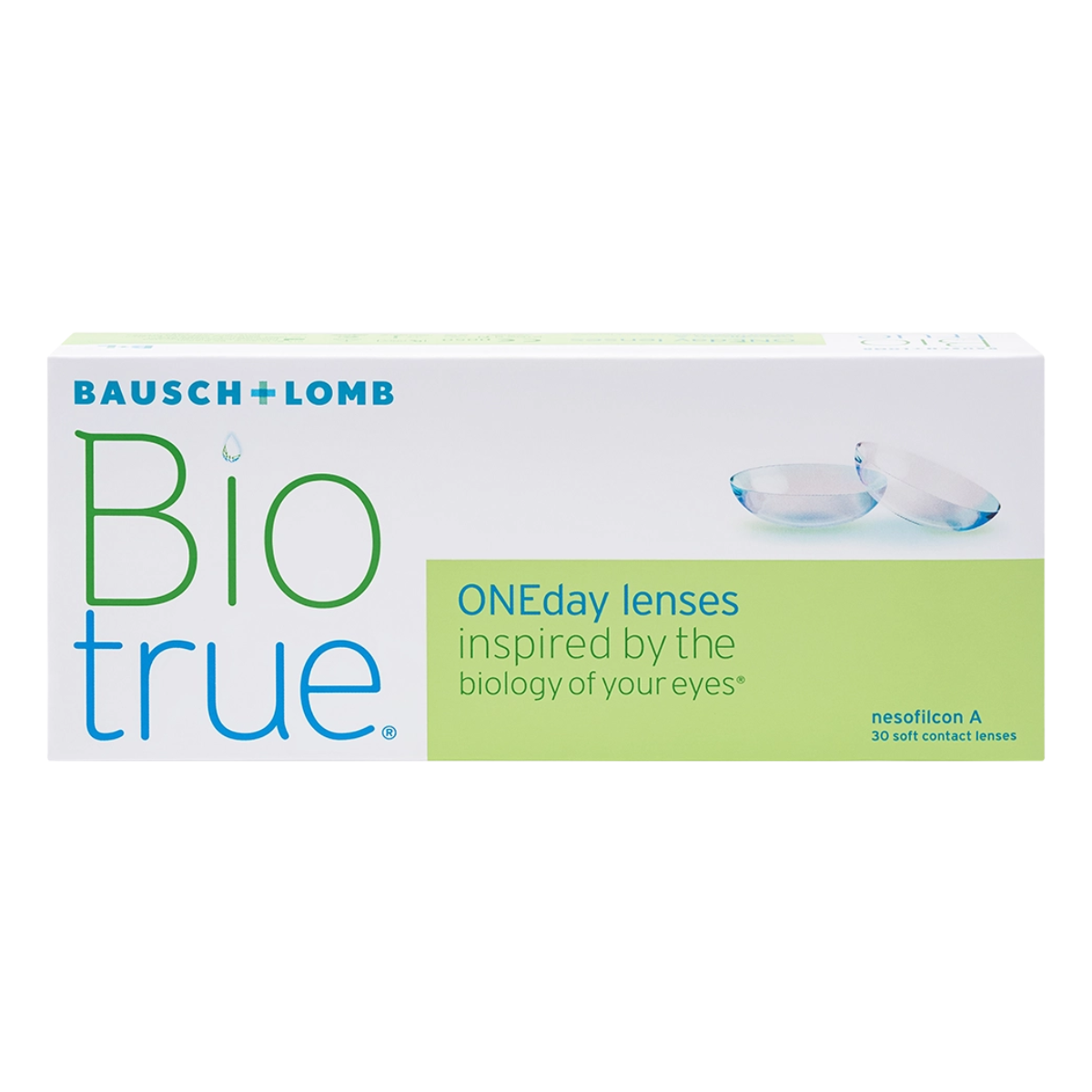 Линзы контактные Biotrue ONEday, мягкие однодневные (-3.00), 30 шт.