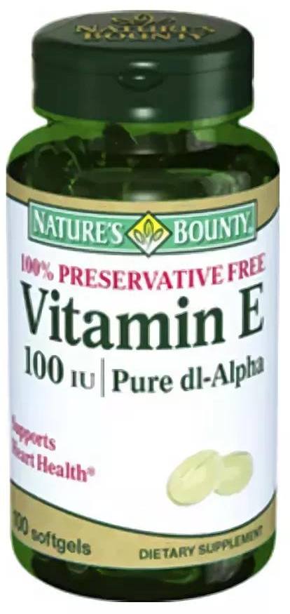 Nature'S Bounty Витамин Е 100 МЕ капс х50