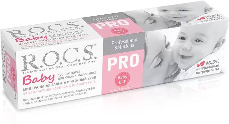 

Rocs PRO Baby, зубная паста (минеральная защита и нежный уход), 45 г