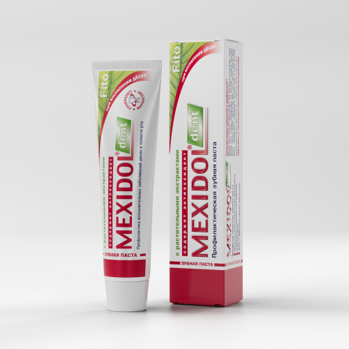 Мексидол Дент Фито, зубная паста, 65 г комплект зубная паста mexidol dent fito 100 г х 2 шт