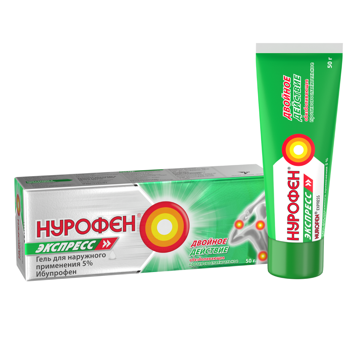 Нурофен Экспресс, гель 5%, 50 г