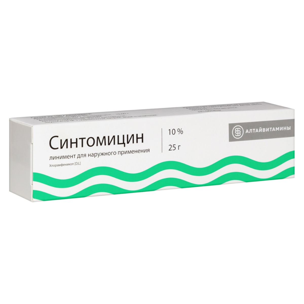 Синтомицин, линимент 10% (Алтайвитамины), 25 г