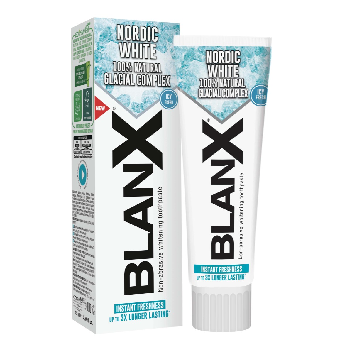 BlanX Nordic White/Бланкс Нордик Вайт зубная паста, 75 мл