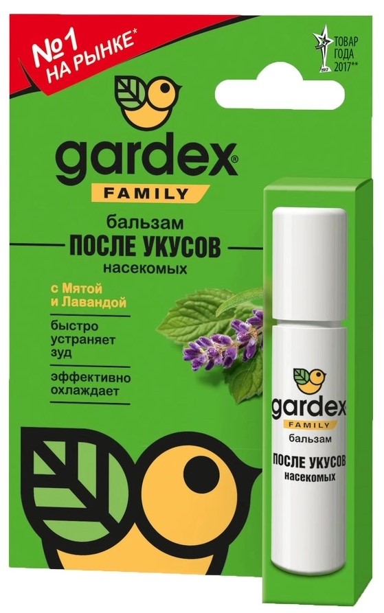 

Гардекс Family бальзам роликовый после укусов 7 мл, 1 шт.