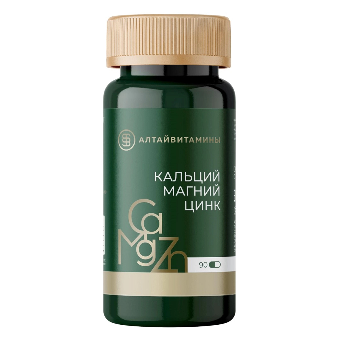 Кальций, магний, цинк, капсулы, 90 шт.