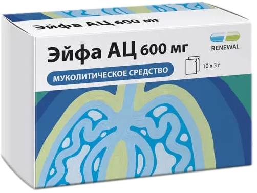 Эйфа АЦ, гранулы 600 мг, саше 3 г, 10 шт. оциллококцинум гранулы гомеопатические 1 г 30 шт