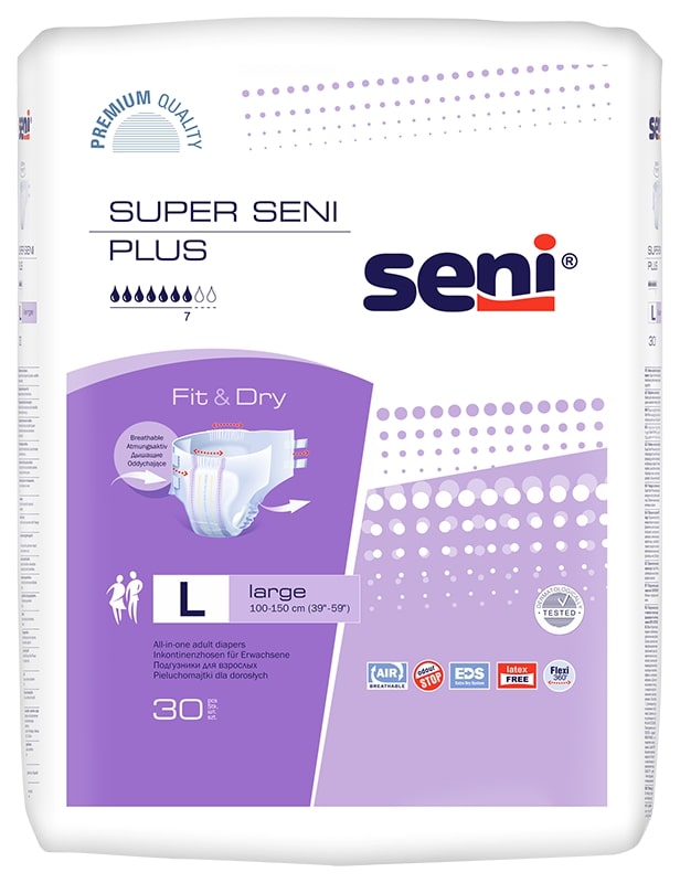 Seni Super Plus Подгузники для взрослых Large, 30 шт. Вид №1