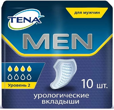 

Тена, прокладки для мужчин (уровень 2), 10 шт.