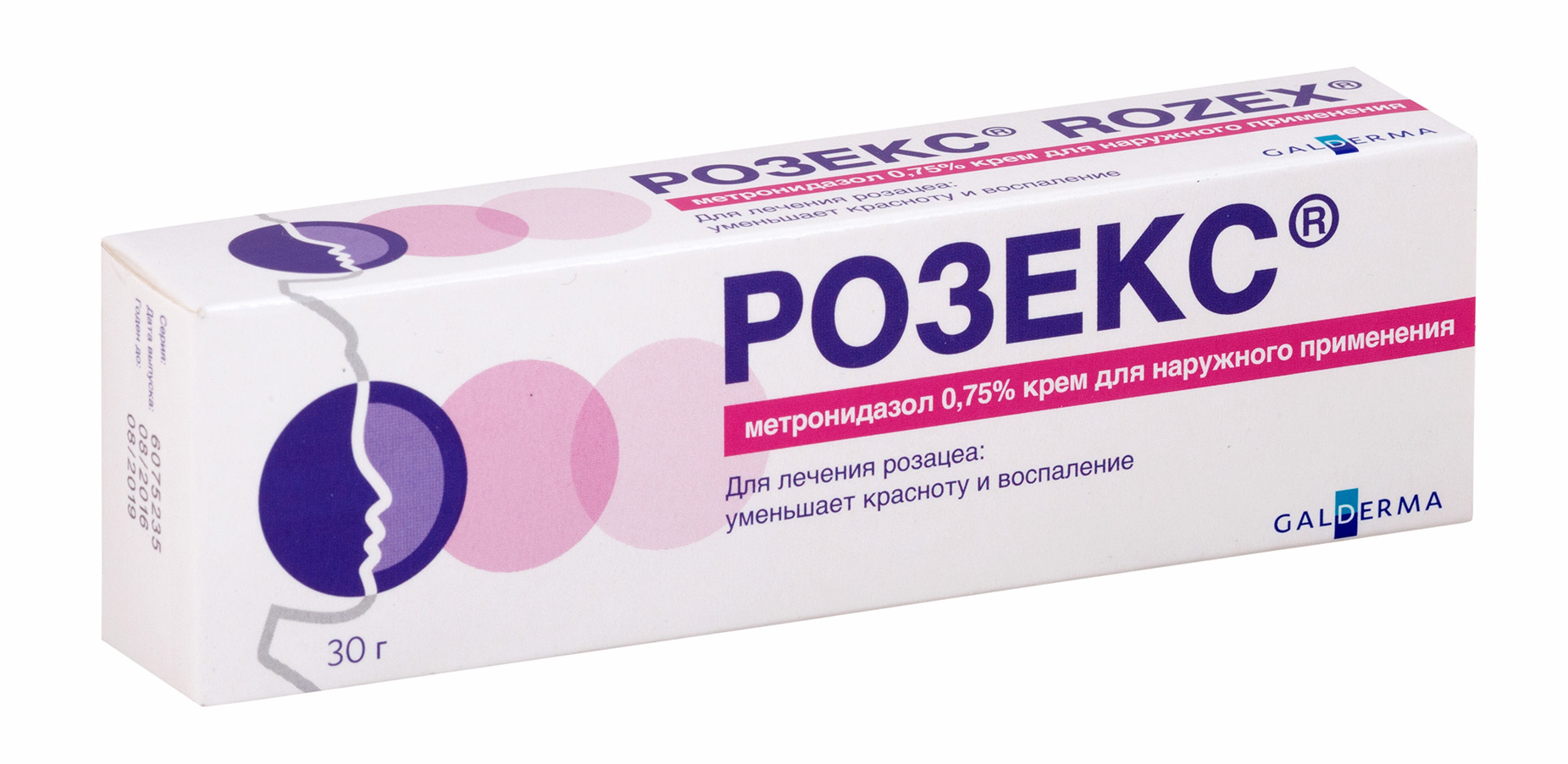 Розекс, крем 0.75%, 30 г купить по цене 943 руб. в Москве, инструкция,  отзывы в интернет-аптеке Polza.ru