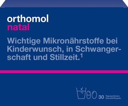 

Ортомоль Натал, порошок и капсулы на 30 дней, 30 шт.