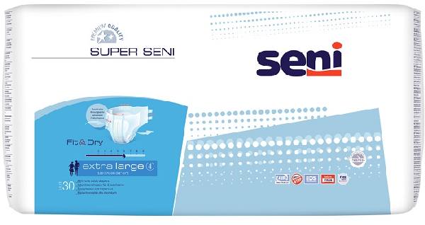 Seni Super, подгузники для взрослых (XL), 30 шт. подгузники для взрослых inseense daily comfort m 70 130 см 10 шт