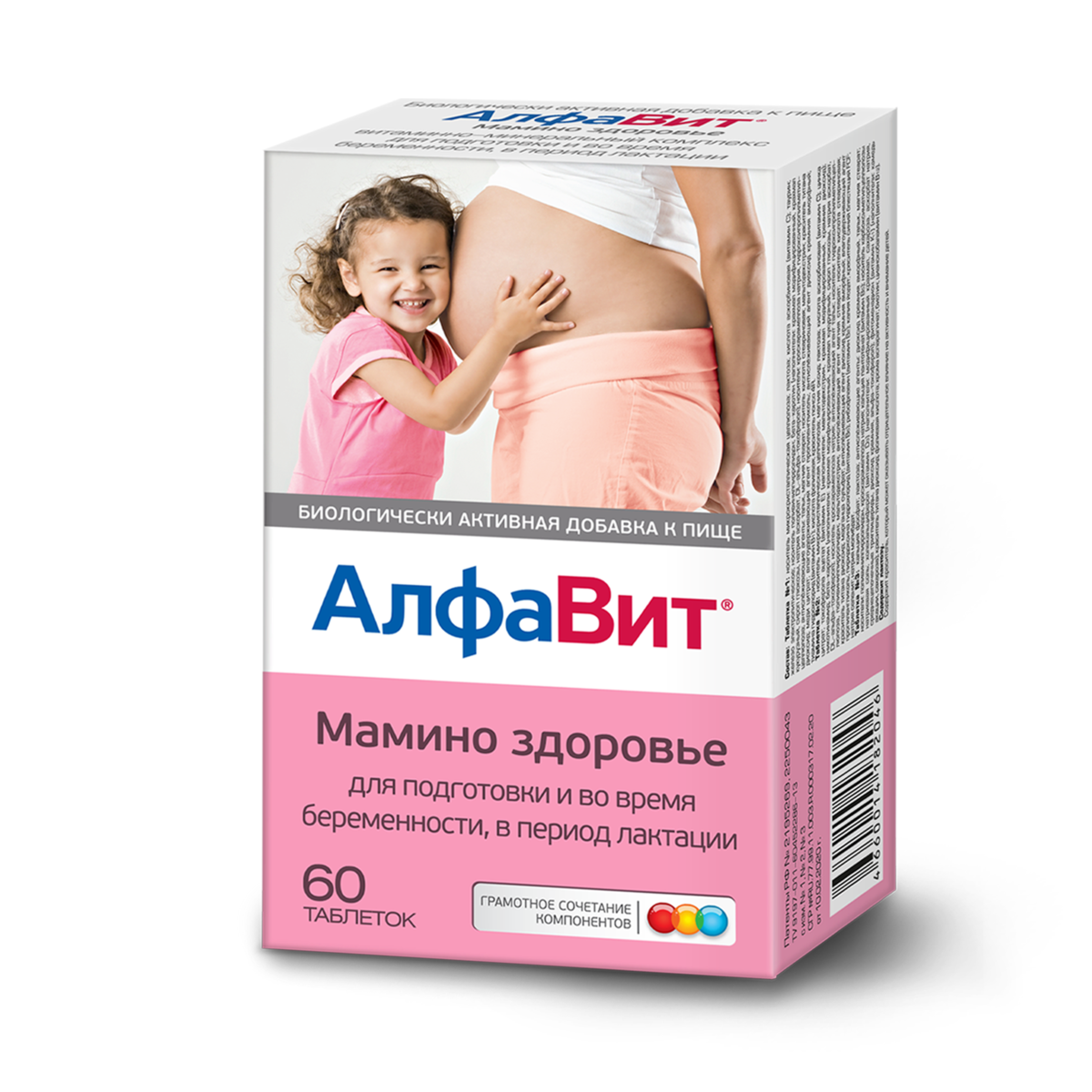 Алфавит Мамино Здоровье, таблетки, 60 шт.