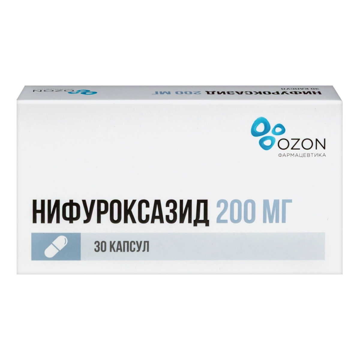 

Нифуроксазид, капсулы 200 мг (Озон), 30 шт.
