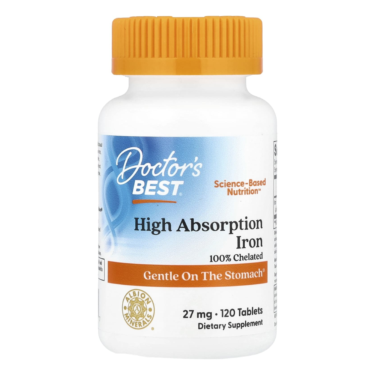 Doctors Best Железа хелат, таблетки 27 мг, 120 шт.