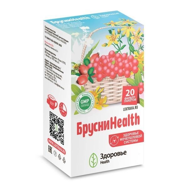 Здоровье Брусни health сырье растительное-порошок 1,5 г №20