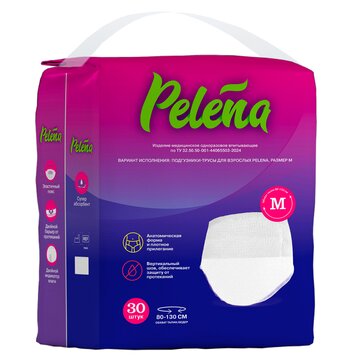 Pelena Подгузники-трусы для взрослых р.M 30 шт