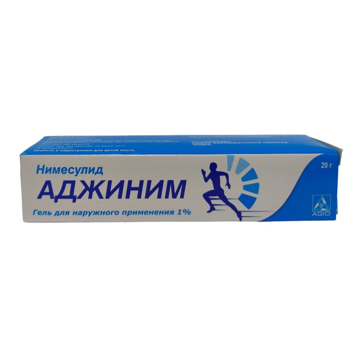 Аджиним, гель для наружного применения 1% 20г, 1 шт.